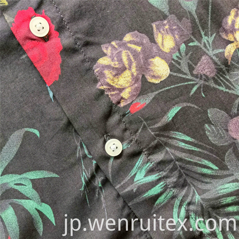 100 Cotton Hawaiian Lapel Printed Shirts